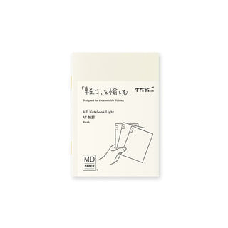 MD Notebook Light - Skrivhäfte - 3 - pack A7 - Olinjerad - 1 - Midori - Tidformera
