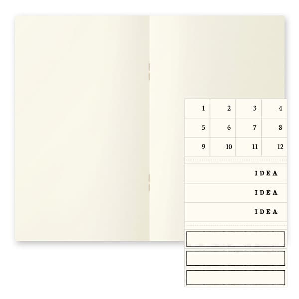 MD Notebook Light - Skrivhäfte - 3 - pack B6 Slim - Olinjerad - 3 - Midori - Tidformera