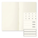 MD Notebook Light - Skrivhäfte - 3 - pack B6 Slim - Olinjerad - 3 - Midori - Tidformera