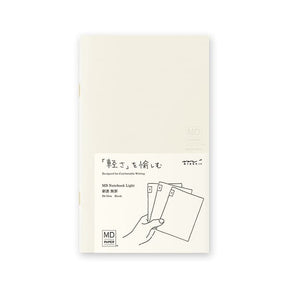 MD Notebook Light - Skrivhäfte - 3 - pack B6 Slim - Olinjerad - 1 - Midori - Tidformera