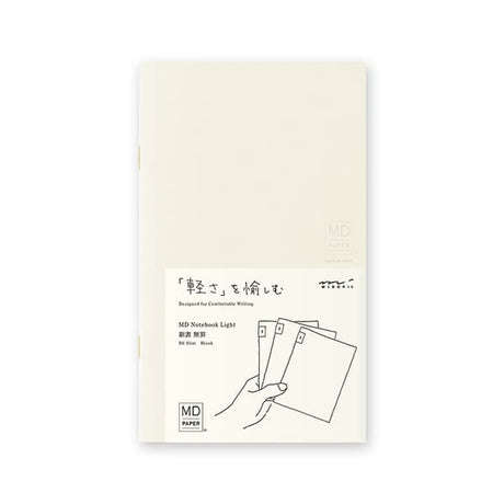 MD Notebook Light - Skrivhäfte - 3 - pack B6 Slim - Olinjerad - 1 - Midori - Tidformera