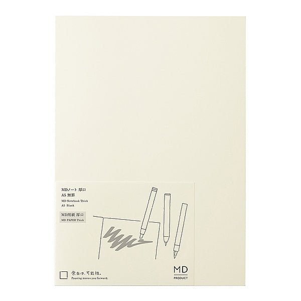 MD Notebook Thick A5 - Blank - 1 - Midori - Tidformera