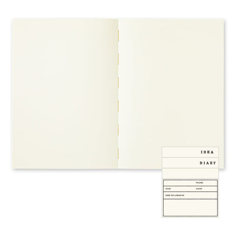 MD Notebook Thick A5 - Blank - 2 - Midori - Tidformera