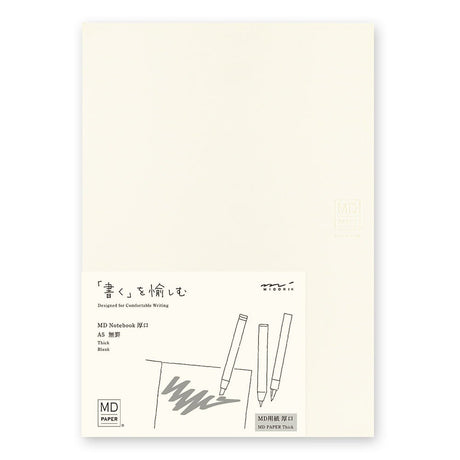 MD Notebook Thick A5 - Blank - 1 - Midori - Tidformera