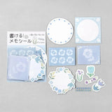 Memo stickers Hanabiki - Blue - BGM - Tidformera