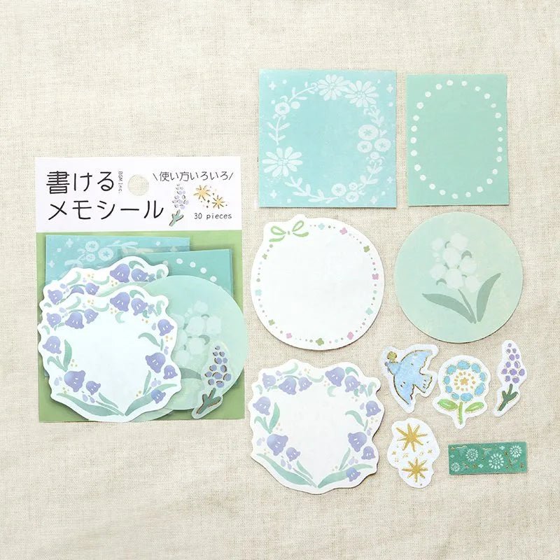 Memo stickers Hanabiki - Midori - BGM - Tidformera