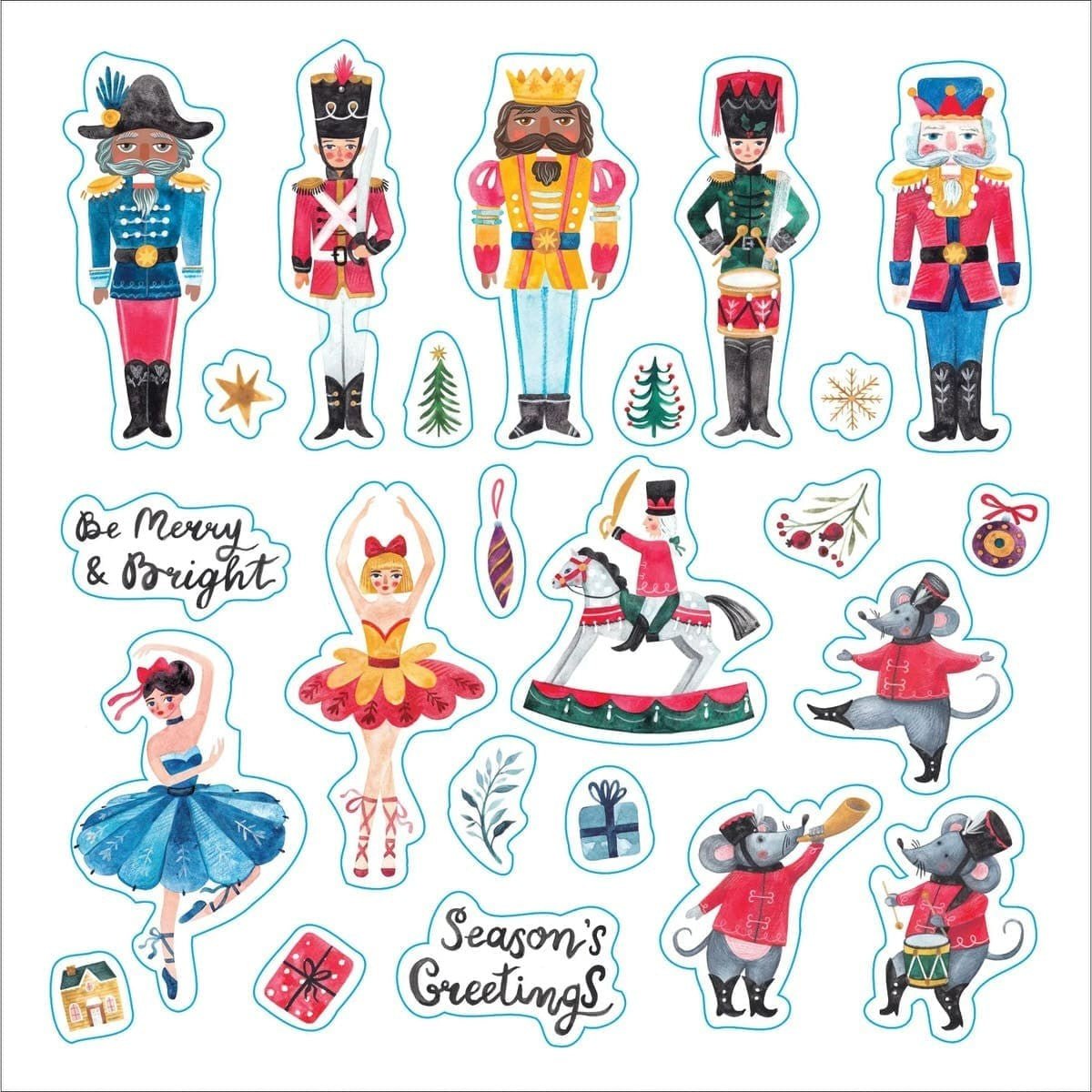 Merry & Bright Christmas! Sticker book - Peter Pauper Press - Tidformera