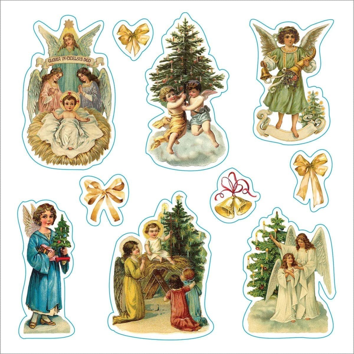 Merry & Bright Christmas! Sticker book - Peter Pauper Press - Tidformera