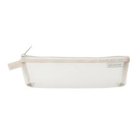Mesh Pen Case - Gray - 1 - Midori - Tidformera