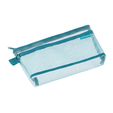 Mesh Pen Pouch - Blue - 2 - Midori - Tidformera