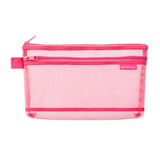 Mesh Pen Pouch - Pink - 1 - Midori - Tidformera
