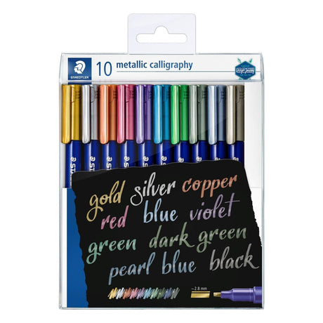 Metallic calligraphy - 10-pack - Staedtler - Tidformera