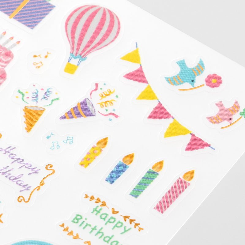 Midori Kalenderstickers - Anniversary Birthday - 4 - Midori - Tidformera
