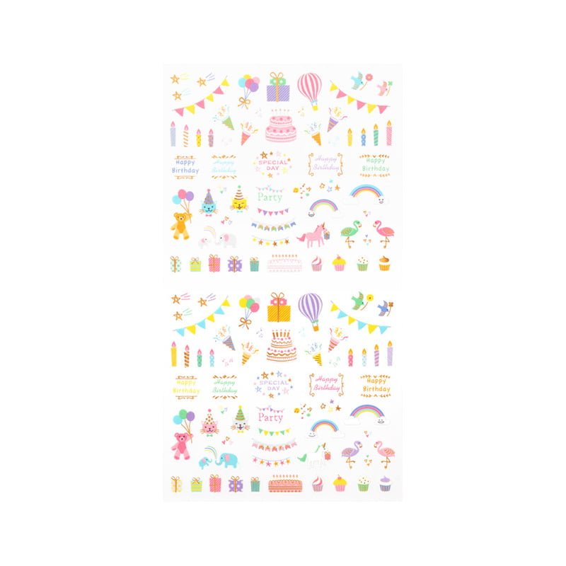 Midori Kalenderstickers - Anniversary Birthday - 2 - Midori - Tidformera