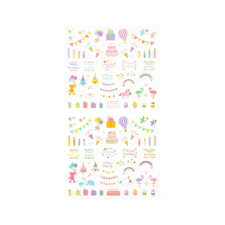Midori Kalenderstickers - Anniversary Birthday - 2 - Midori - Tidformera