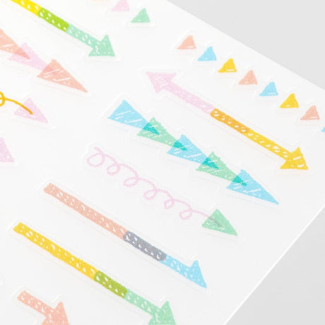 Midori Kalenderstickers - Arrow Pastel - 3 - Midori - Tidformera