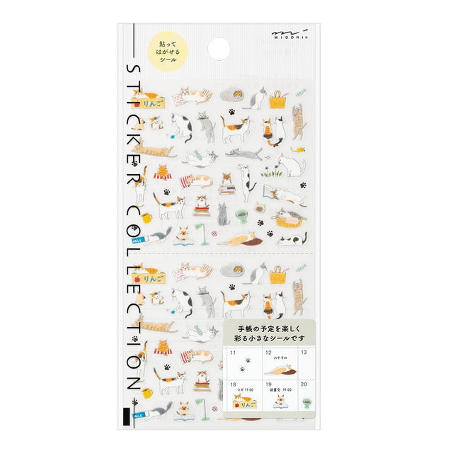 Midori Kalenderstickers - Cat Small - 1 - Midori - Tidformera