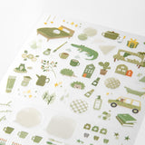 Midori Kalenderstickers Färgtema - Moss green - 1 - Midori - Tidformera