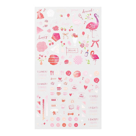 Midori Kalenderstickers Färgtema - Pink - Midori - Tidformera