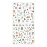Midori Kalenderstickers - Lined Cat - 2 - Midori - Tidformera