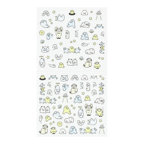 Midori Kalenderstickers - Lined Monster - 3 - Midori - Tidformera