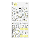 Midori Kalenderstickers - Lined Monster - 1 - Midori - Tidformera