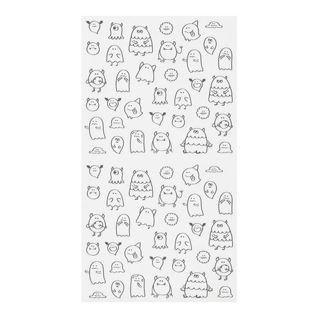 Midori Kalenderstickers - Monsters - 3 - Midori - Tidformera