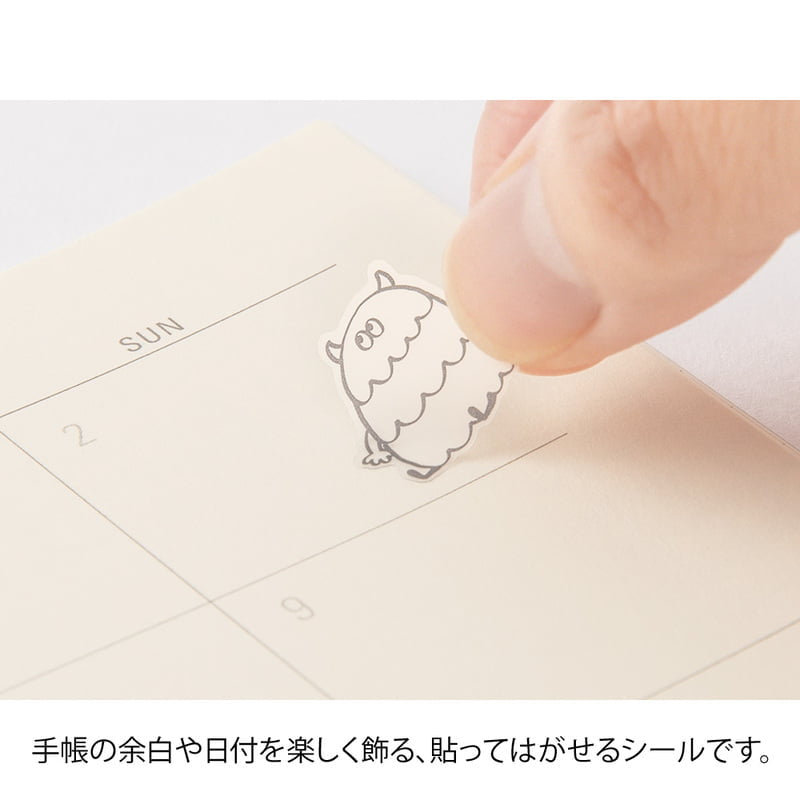 Midori Kalenderstickers - Monsters - 2 - Midori - Tidformera