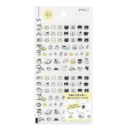 Midori Kalenderstickers - Pictograph Cat - Midori - Tidformera