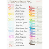 Mildliner Brush pen 15 - pack - 2 - Zebra - Tidformera