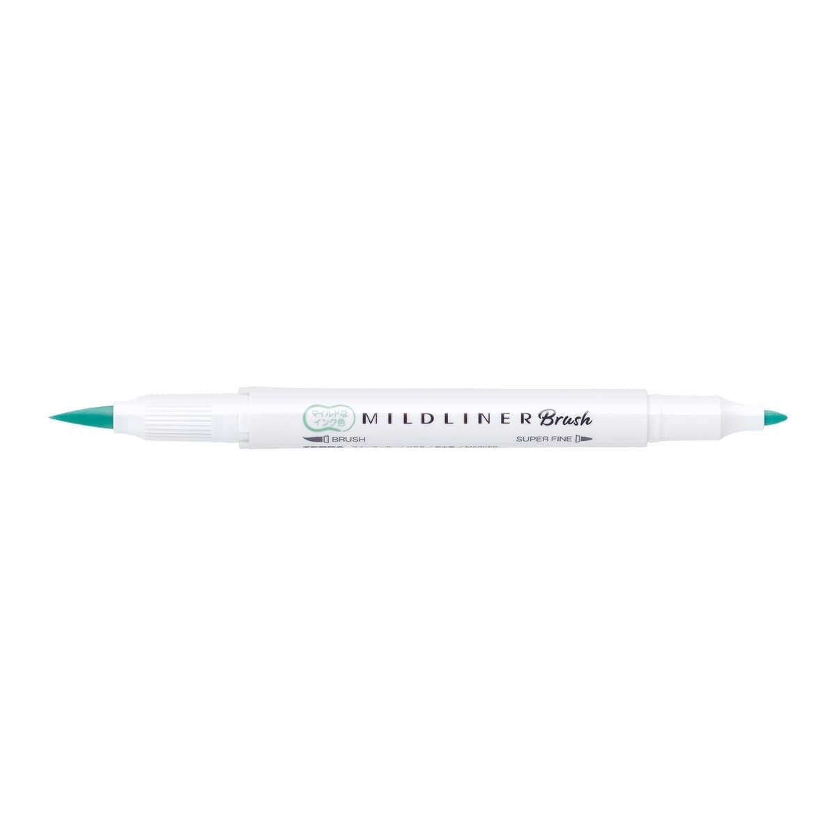 Mildliner Brush pen - Blue Green - Zebra - Tidformera