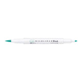 Mildliner Brush pen - Blue Green - Zebra - Tidformera