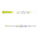 Mildliner Brush pen - Citrus Green - Zebra - Tidformera