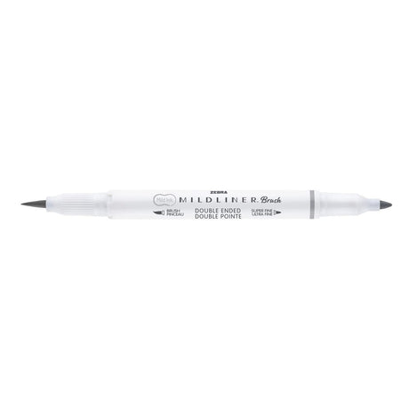 Mildliner Brush pen - Gray - Zebra - Tidformera