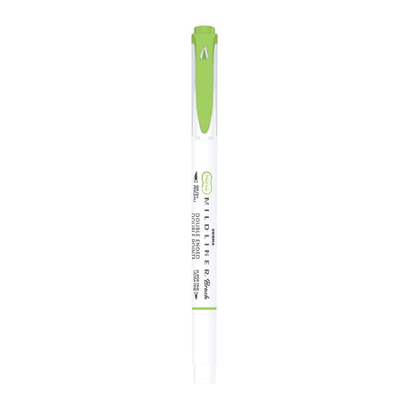 Mildliner Brush pen - Green - Zebra - Tidformera