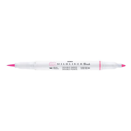 Mildliner Brush pen - Pink - Zebra - Tidformera