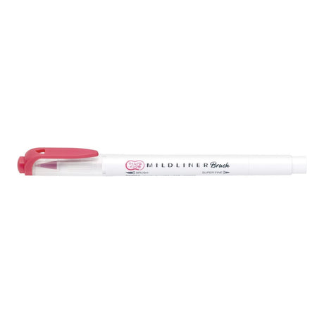 Mildliner Brush pen - Red - Zebra - Tidformera
