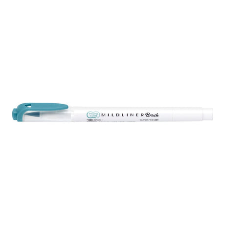 Mildliner Brush pen - Smoke Blue - Zebra - Tidformera