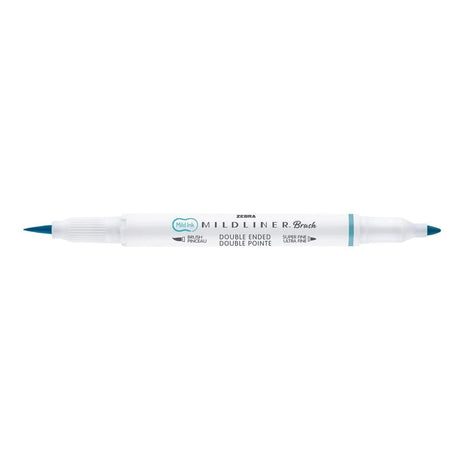 Mildliner Brush pen - Smoke Blue - Zebra - Tidformera
