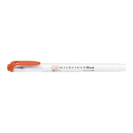 Mildliner Brush pen - Vermilion - Zebra - Tidformera