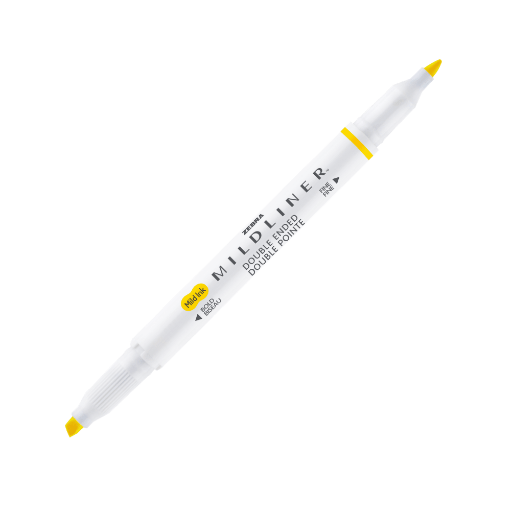 Mildliner Överstrykningspenna - Lemon yellow - 2 - Zebra - Tidformera