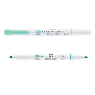 Mildliner Överstrykningspenna - Blue Green från Zebra - Blågrön överstrykningspenna - Tidformera