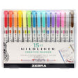 Mildliner Överstrykningspennor 15 - pack - 1 - Zebra - Tidformera