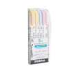 Mildliner Överstrykningspennor 5-pack - Gentle color palette - Zebra - Tidformera