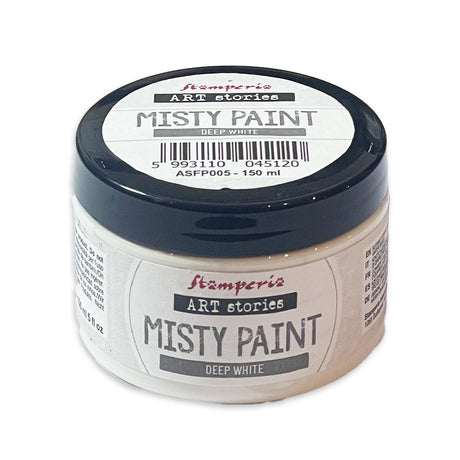 Misty Paint Art stories - 150 ml - Deep White - 1 - Stamperia - Tidformera