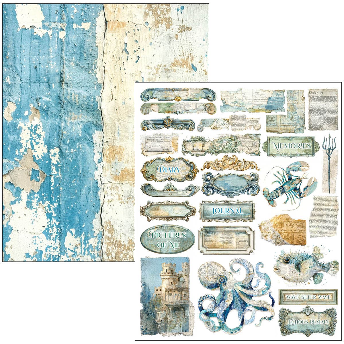 Mixed media book - Edge of the Ocean - 10 - Ciao Bella - Tidformera