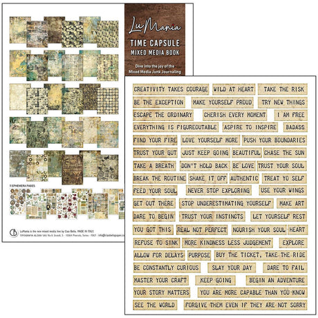 Mixed media book - Time capsule - 27 - Ciao Bella - Tidformera