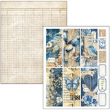 Mixed media book - Urban blue denim - 26 - Ciao Bella - Tidformera