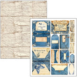 Mixed media book - Urban blue denim - 24 - Ciao Bella - Tidformera