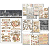 Mixed Media Stickers - 10-pack - Lost in Time - 1 - Ciao Bella - Tidformera